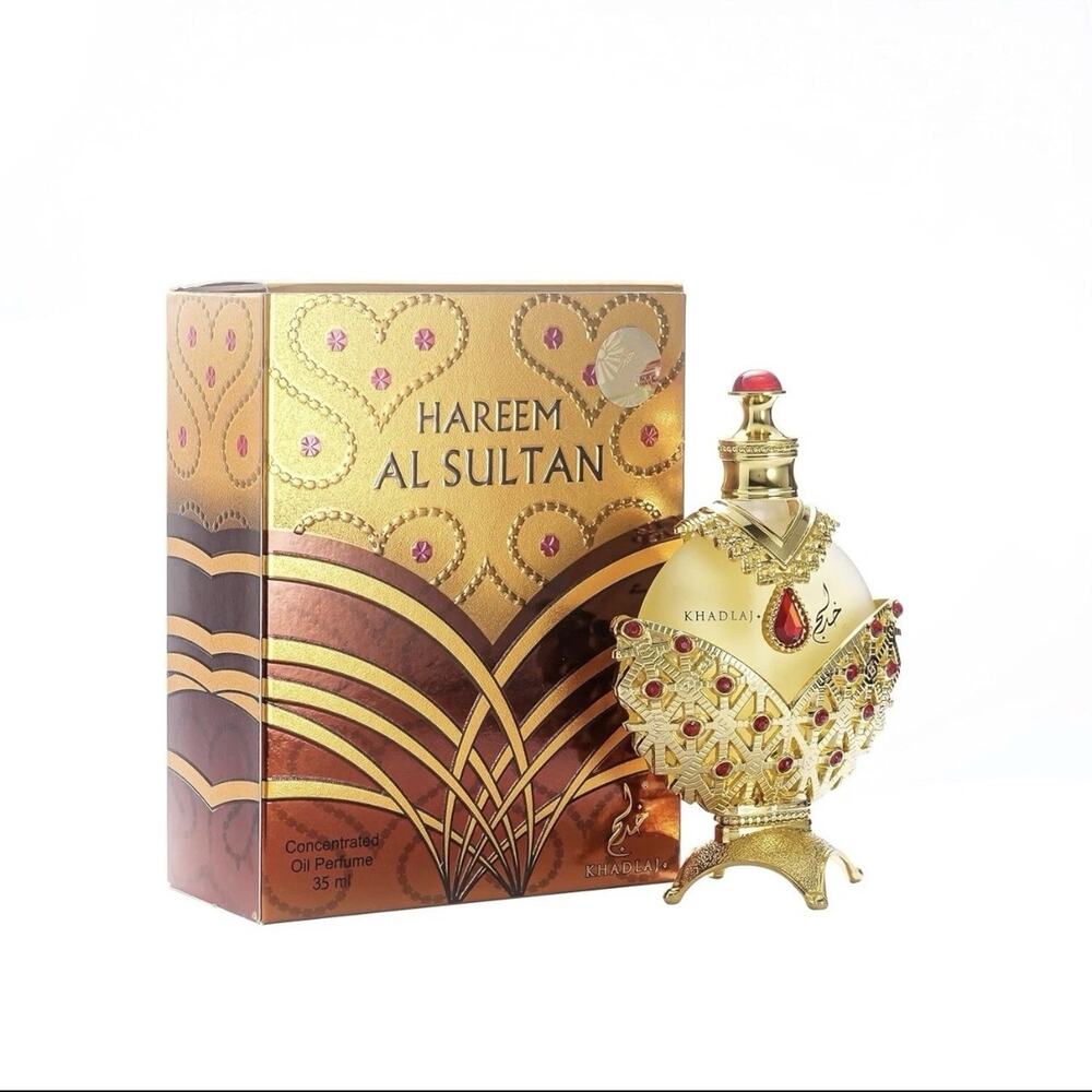 KHADLAJ HAREEM AL SULTAN GOLD CONCENTRATED PERFUME OIL FOR WOMEN 1.2 Oz / 35 ml